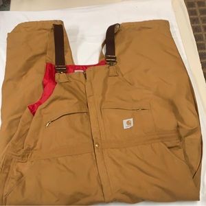 Carhartt Insulated Bibs. Size 50x30.